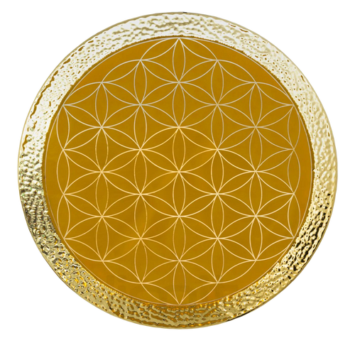 Flower Of Life Gold Steel Gong  26-40"