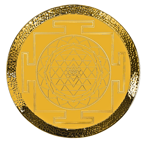 Sri Yantra Gold Steel Gong  26-40"