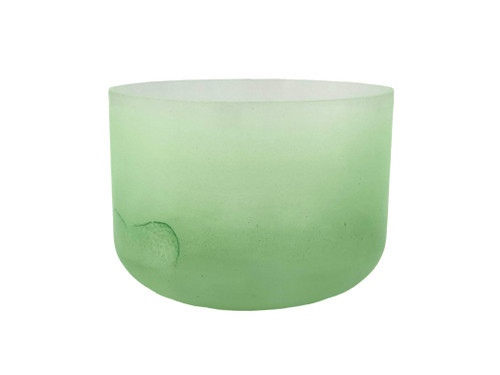 6" A Note 440Hz Perfect Pitch Moss Agate Translucent Fusion Crystal Singing Bowl Crystal Vibes +5 cents  11003329