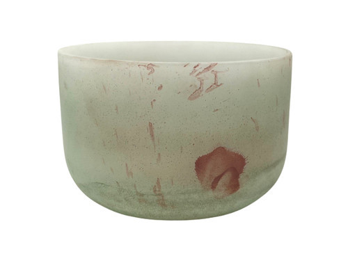 11" F Note 432Hz Ruby/Green Aventurine Empyrean Fusion Crystal Singing Bowl Crystal Vibes -25 cents  11002875