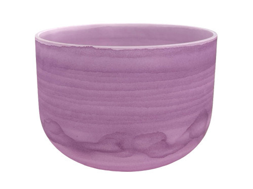 9" G Note 432Hz Kunzite Fusion High Quality Frosted Crystal Singing Bowl Crystal Vibes -25 cents  11003373