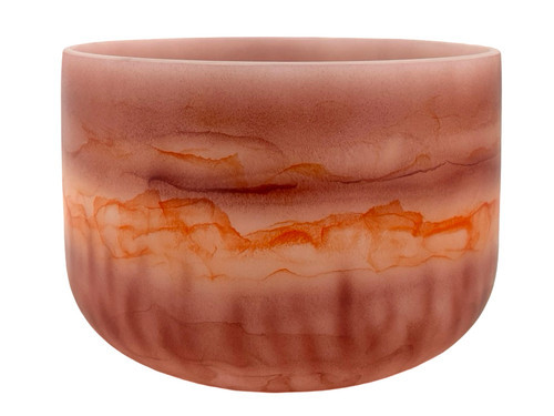 13" D Note 432Hz Perfect Pitch Sedona Red Rock/Imperial Topaz Fusion Empyrean Crystal Singing Bowl Crystal Vibes -30 cents  11003377