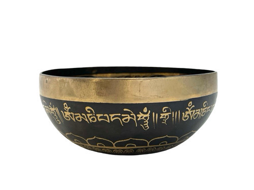 5.5" C/F Note Premium Etched Singing Bowl Zen Himalayan Pro Series #c3860324