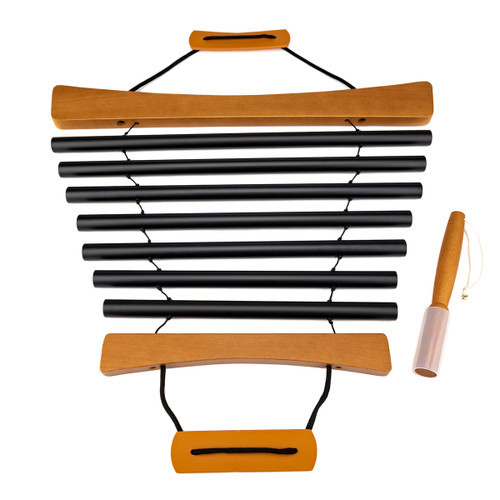 Zen Premier 7-Note Black Swinging Chimes