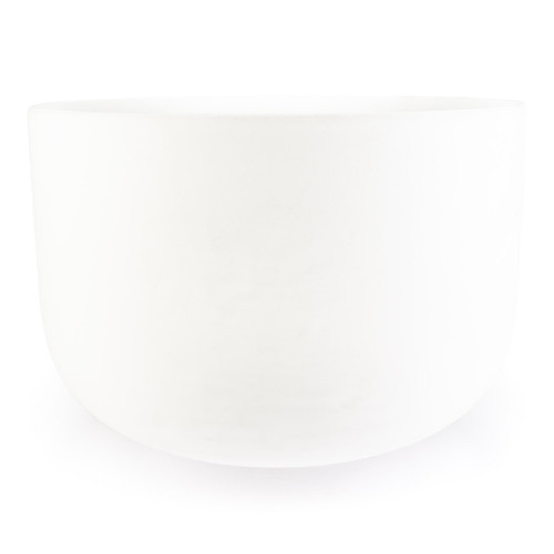 18" G Note 440Hz Frosted Crystal Singing Bowl Crystal Vibes -15 cents