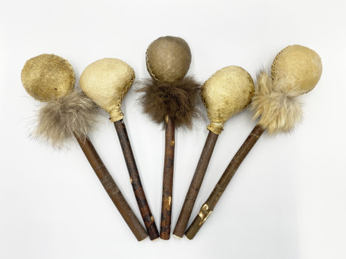 Bear, Buffalo, Moose and Elk Medicine Rattles