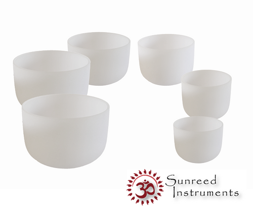 Minor Pentatonic Scale Frosted Crystal Bowl Sets