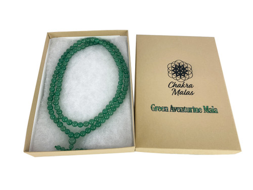 Chakra Malas Green Aventurine 108 Bead Mala Necklace