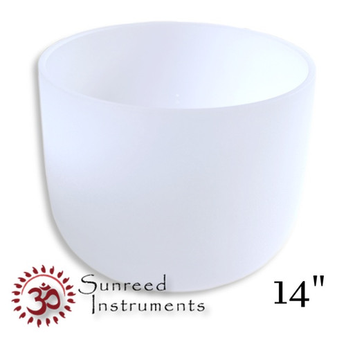 Frosted 14" 432hz F Note Singing Bowl -25 cents