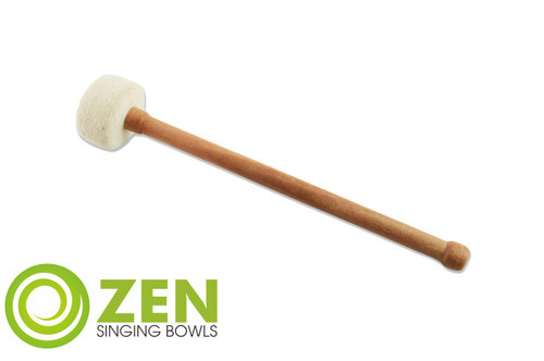 Zen White Felt Gonger Small #ZWF1