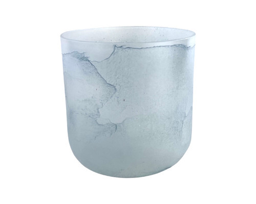 7" F Note 440Hz Perfect Pitch Celestite Translucent Crystal Singing Bowl UP -10 cents  11002995