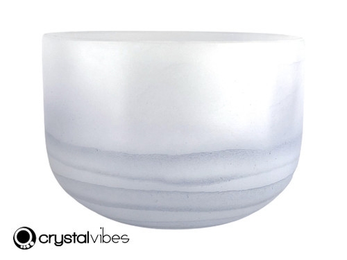 9" 432Hz Perfect Pitch A# Note Blue Kyanite Fusion Empyrean Crystal Singing Bowl -30 cents  11002478