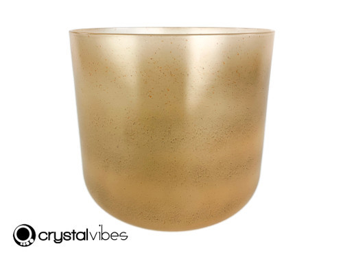 7" 432 Hz C Note Orange Calcite Fusion Translucent Crystal Singing Bowl OJ1 -40 cents  11002078