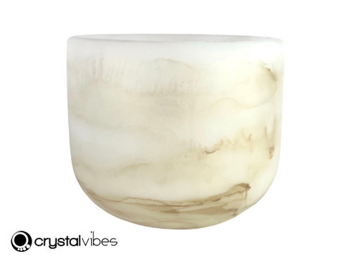 8" Perfect Pitch C Note Citrine Gemstone Fusion Empyrean Crystal Singing Bowl SR11 -5 cents  11002720