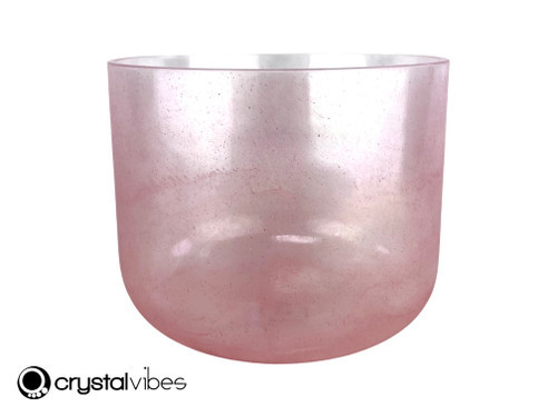 8" Perfect Pitch 432hz F# Note Ruby Fusion Translucent Crystal Singing Bowl UP -35 cents  11002722