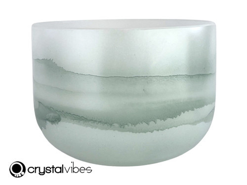 10" Perfect Pitch F# Note Malachite  Gemstone Fusion Empyrean Crystal Singing Bowl UP +0 cents  11002435