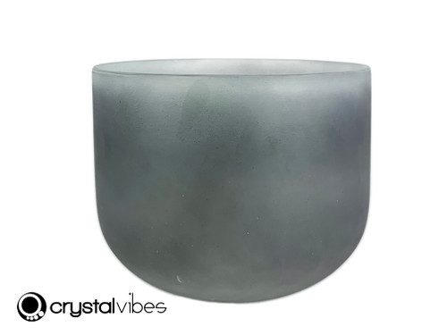 8" 432 Hz Perfect Pitch A Note Empyrean Black Tourmaline Crystal Singing Bowl UP -30 cents  11002246