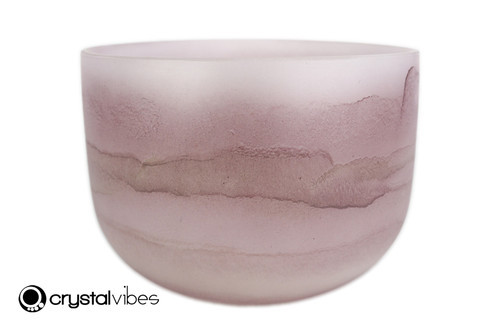 9" Perfect Pitch G# Note Lepidolite Fusion Empyrean Crystal Singing Bowl UP +0 cents  11001906