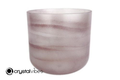 7" A# Note Lepidolite Fusion Clear Crystal Singing Bowl UP +35 cents  11001885