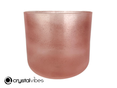 8" Perfect Pitch A# Note Garnet Fusion Translucent Crystal Singing Bowl UP +10 cents  11002058