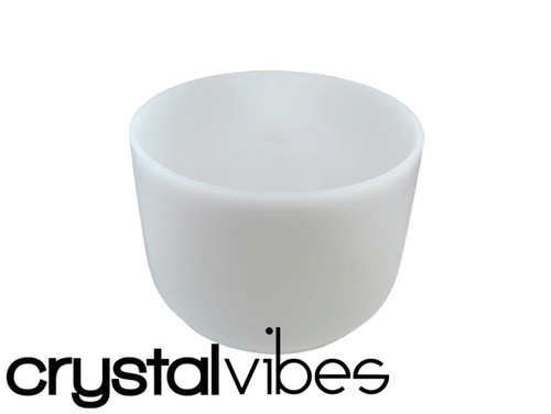 14" D Note 432Hz Perfect Pitch Empyrean Crystal Singing Bowl Crystal Vibes  -35 cents  31004705