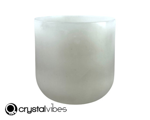 7" E Note 440Hz Pearl Fusion Translucent Crystal Singing Bowl SR -45 cents  11003014
