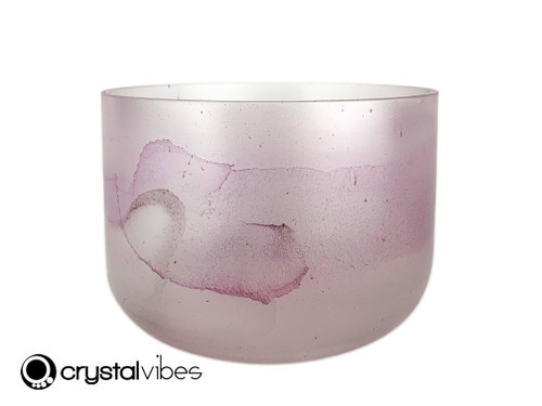 6" C Note 432Hz Perfect Pitch Amethyst Fusion Translucent Crystal Singing Bowl Crystal Vibes UP -30 cents  11002258