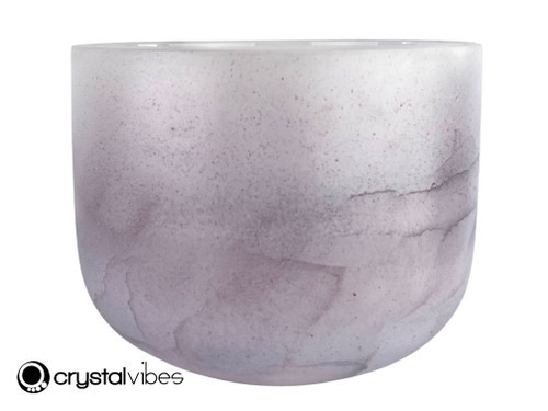 10" G Note 440Hz Perfect Pitch Amethyst/Garnet Fusion Empyrean Crystal Singing Bowl Crystal Vibes UP +5 cents  11002723