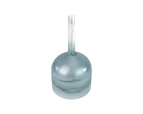 7" D Note 440Hz Aquamarine Fusion Practitioner Handle Crystal Singing Bowl Crystal Vibes KT4 +15 cents  11003166