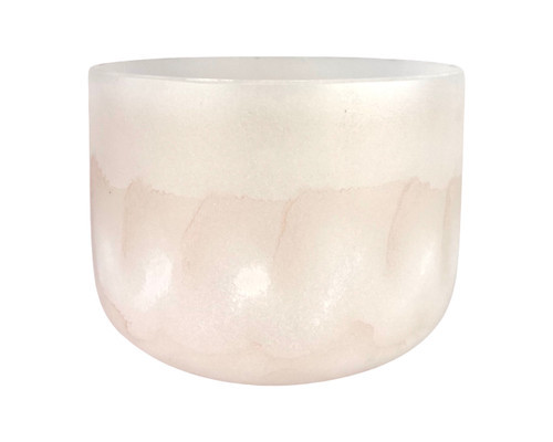 8" A Note 432Hz Perfect Pitch Sunstone Gemstone Fusion Empyrean Crystal Singing Bowl UP -35 cents  11003180