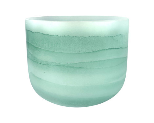 9" A# Note 440Hz Perfect Pitch Green Aventurine Fusion Empyrean Crystal Singing Bowl  +0 cents  11003216