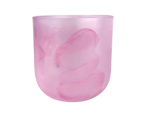 6" G Note 440Hz Rose Quartz Translucent Fusion Crystal Singing Bowl Crystal Vibes +25 cents  11003243