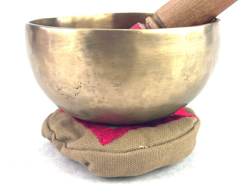 4.75" A#/E Note Himalayan Singing Bowl #a4220323