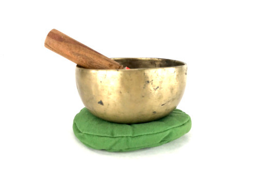 5.75" E/A# Note Antique Himalayan Singing Bowl #e6000118