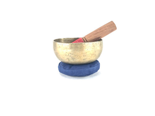 4.75" G#/C# Note Antique Himalayan Singing Bowl #g3440118