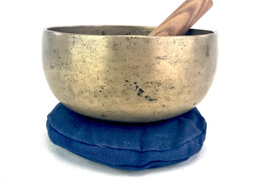 6.5" C/F# Note Antique Himalayan Singing Bowl #c7960221