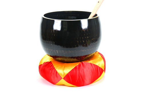 Black Perfect Pitch A Note Japanese Style Rin Gong Singing Bowl 10" +10 cents  66000215 *Slight buzz discount