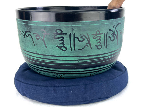 9.25" F/A Note Cast Aluminum Himalayan Singing Bowl #f20800522