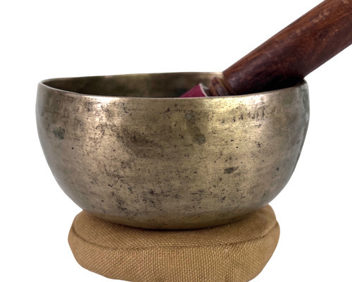 4.75" F/B Note Antique Himalayan Singing Bowl #f3140623