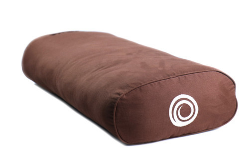 Brown Zen Bolster With Cotton Filling