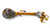 Red Tribal Navajo Painted Rattles  Gecko 
