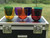 432 Hz Perfect Pitch 7-Note Colored Crystal Deluxe Handheld Singing Bowl Set incl. Case
