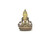 Gilded Gold/Bronze 8.5" Amitabha Nepalese Buddha Statue #st276