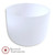 432hz Perfect Pitch Frosted F Note Singing Bowl 9" -30 cents