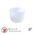 Perfect Pitch Frosted F Note Singing Bowl 8" 0 cents