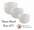 3 Bowl Key Of C Harmonic Chord Crystal Singing Bowl Set