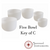 5 Bowl Key Of C Harmonic Chord Crystal Singing Bowl Set