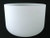 Frosted D# Note Crystal Singing Bowl 22" +20 cents