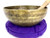 9.5" D#/A# Note Etched Golden Buddha Himalayan Singing Bowl #d19900121