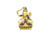 Gilded Gold/Bronze 8.5" Manjushri Nepalese Buddha Statue #st238